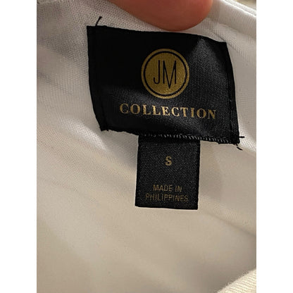 Size Small JM Collection Blue White Yellow Floral Studded Sheath Dress