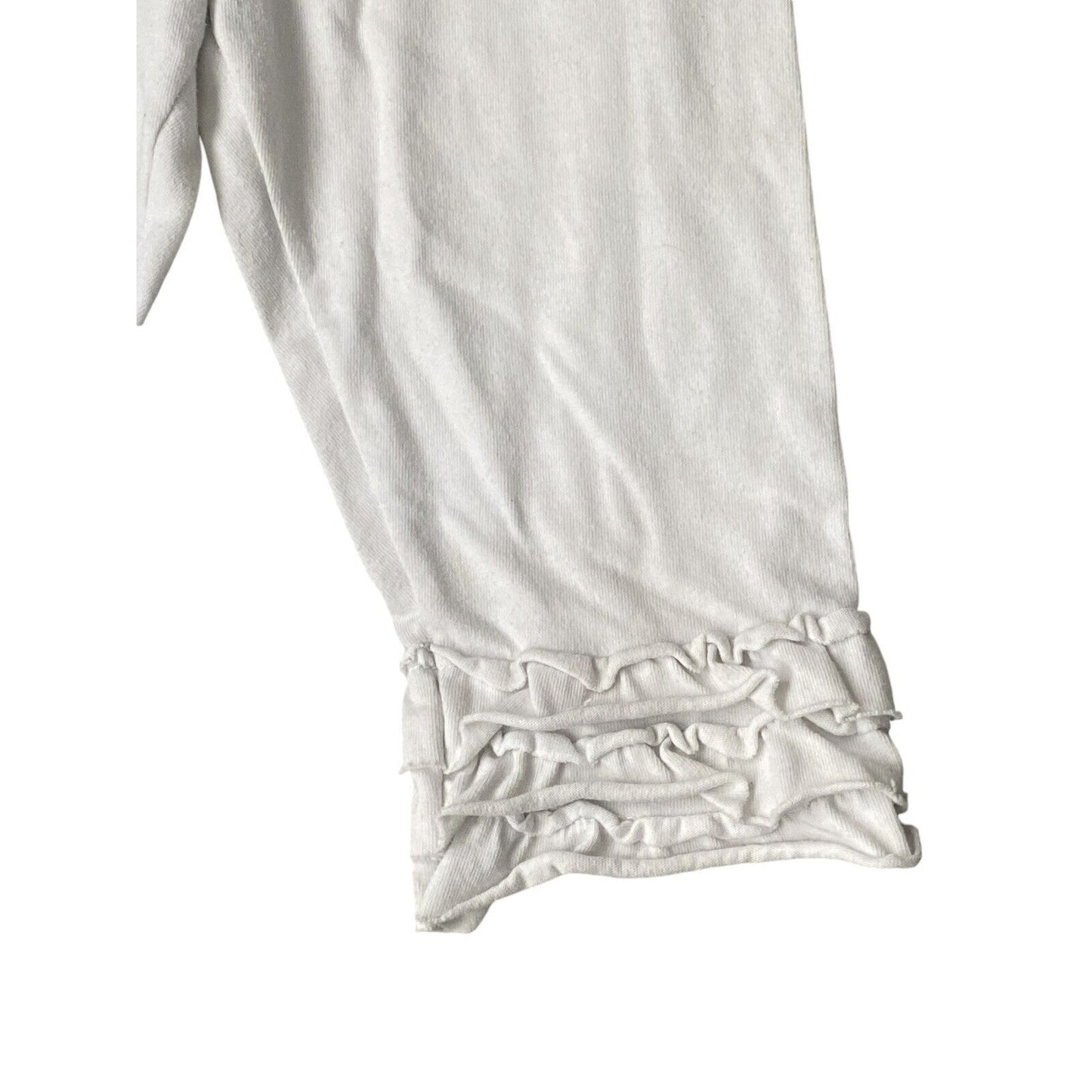 Size 7/8 Kelly's Kids Girls Green Tunic Ruffle Pant Outfit 2 Piece Shirt & Pants