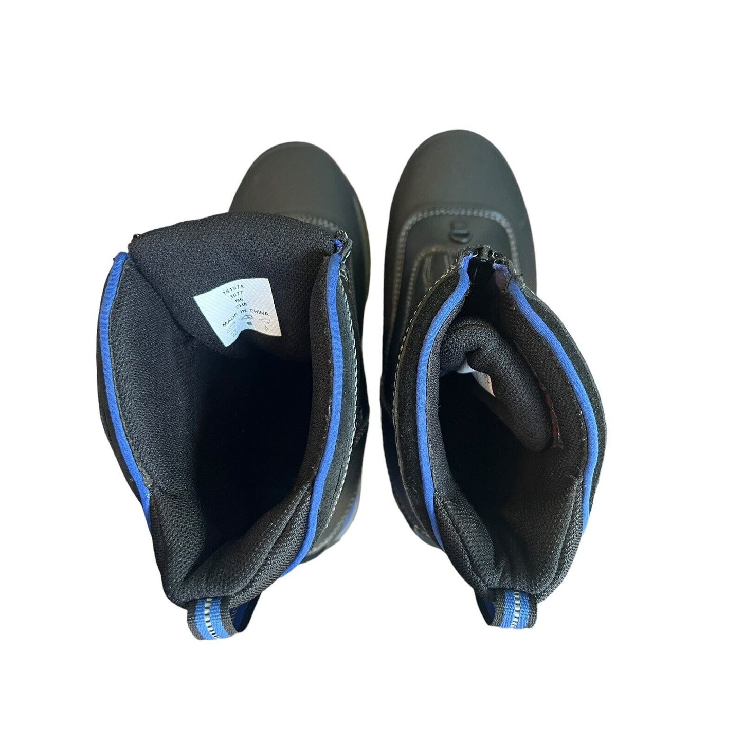 Lands End Waterproof Primaloft Boots Women 7 Boy 6 Leather Rubber Rain Snow