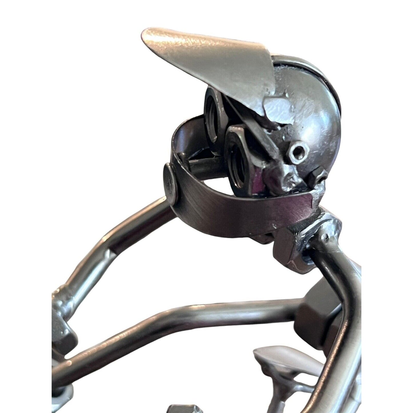 Bicycle Cyclist Nuts & Bolts Metal Sculpture BMX Bike Mountain Bike