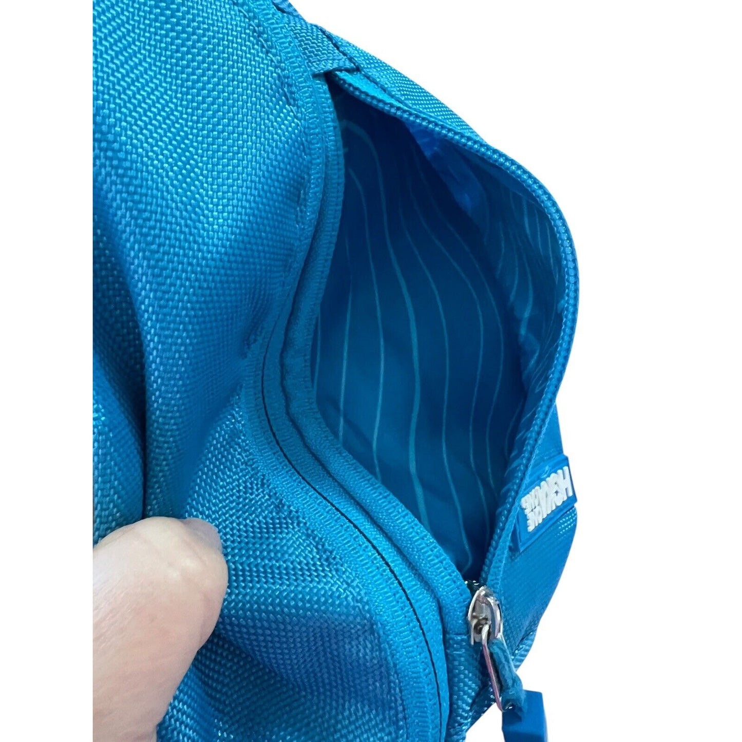 Hoka One One Fanny Hip Pack Everywhere Belt Bag 3 Zipper Blue Outdoor Sports EUC