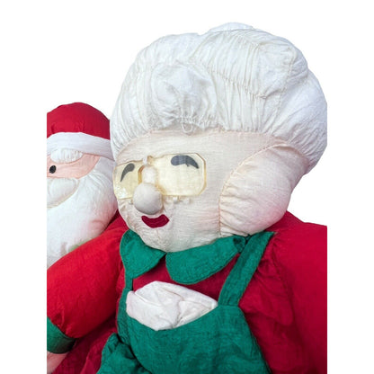 Santa Mrs Claus Christmas Nylon Plush Lot Parachute Soft Stuffed Toys JS Interna