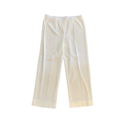 Misook XL Straight Leg Cream Knit Pant Pull-on Trousers