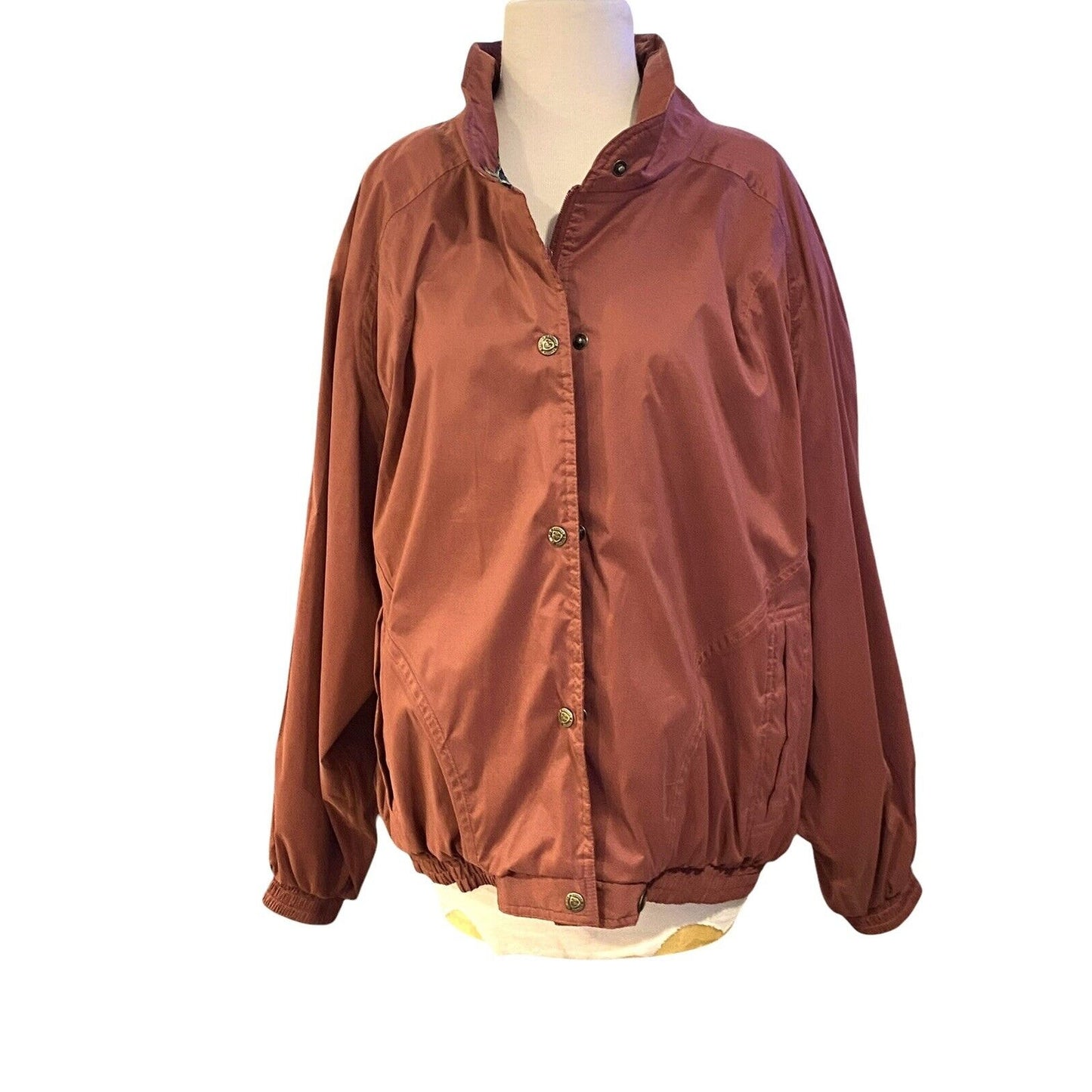 VINTAGE Sunice Ski Suit Large Rust Orange Snow Ski 2 Piece Suit Let Lightweight