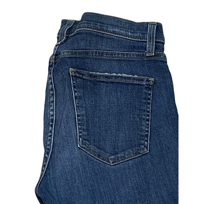Size 27 Current Elliott Women Jeans Skinny Medium Wash Distressed Hem Raw