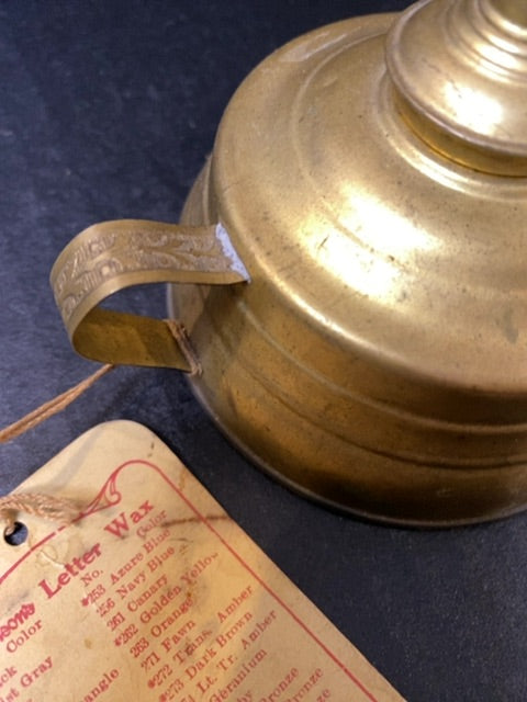 1940s Dennison Alcohol Wax Melter No 6 Komax Wick with Tag USA