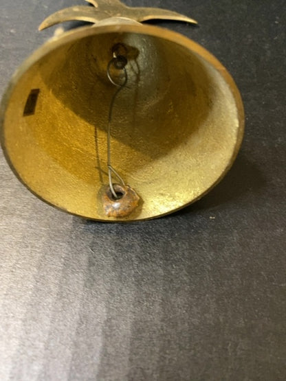 Vintage Brass Bell with Primitive Eagle Handle 6" Made in India