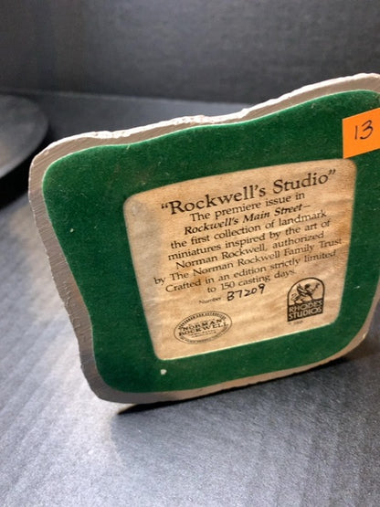 1988 Rhodes Studios Rockwells Main Street Rockwell's Studio Premier Edition