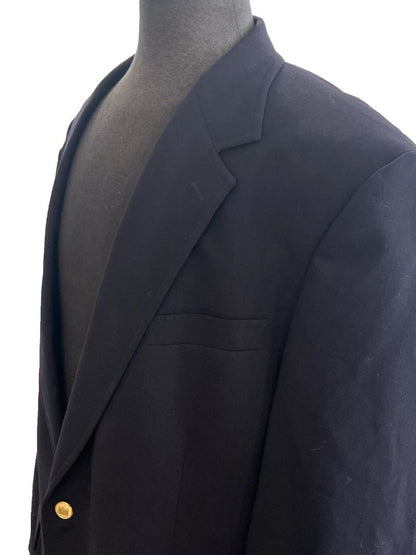 Size 46R Classic Brooks Brothers Men's Navy Blue Wool Blazer Two Button