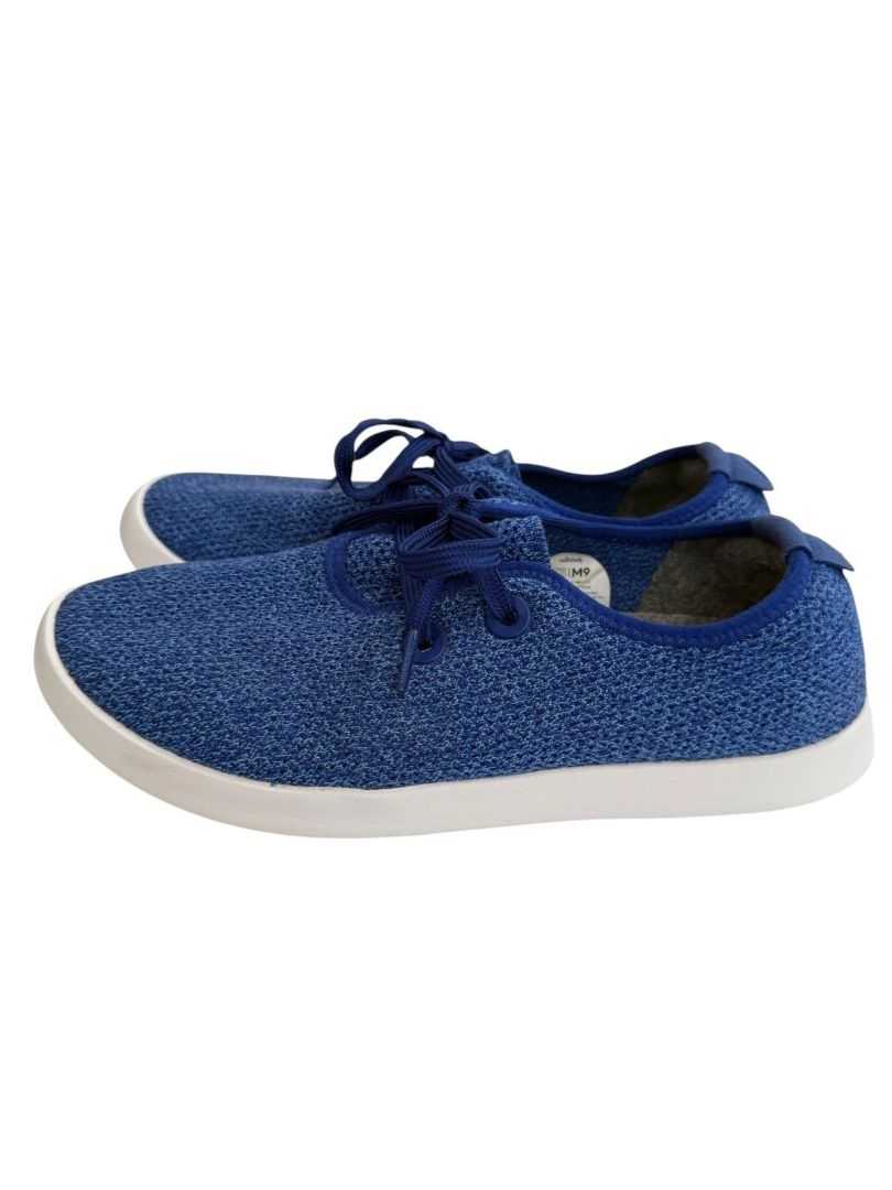 Size 9 Allbirds Mens Hazy Cobalt Blue Tree Skipper Boat Shoe Sneaker Heather