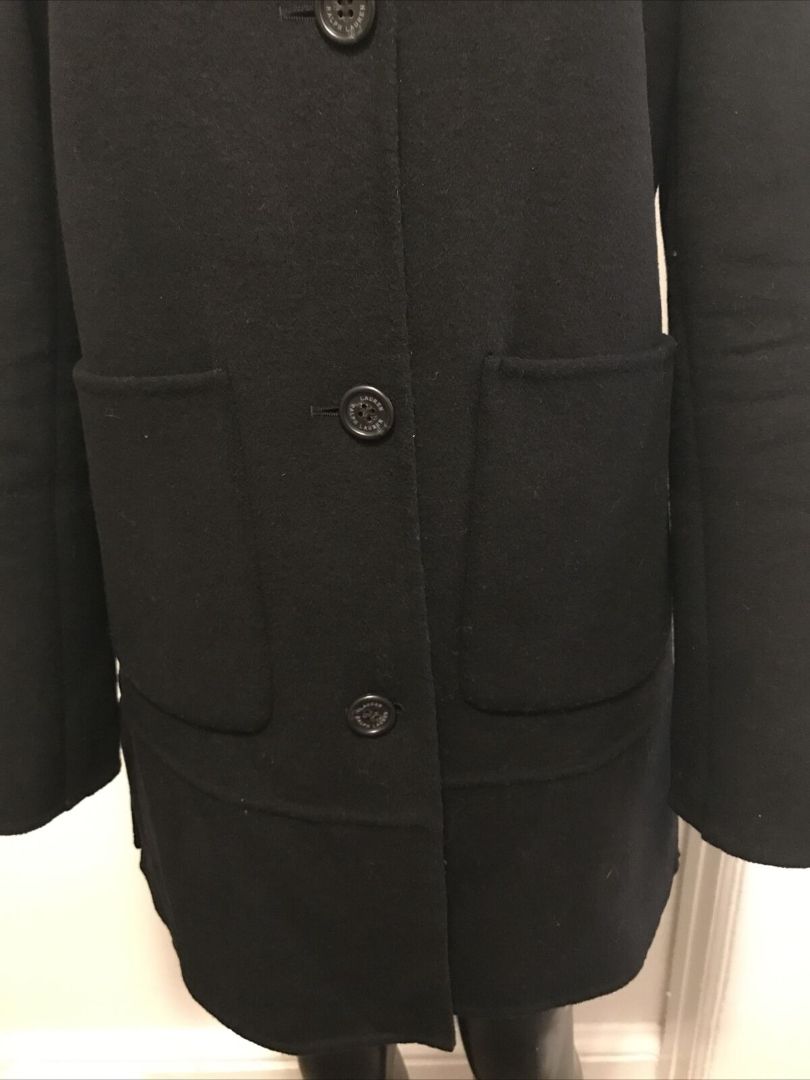 Small Lauren Ralph Lauren Black Collared Button Up Peacoat