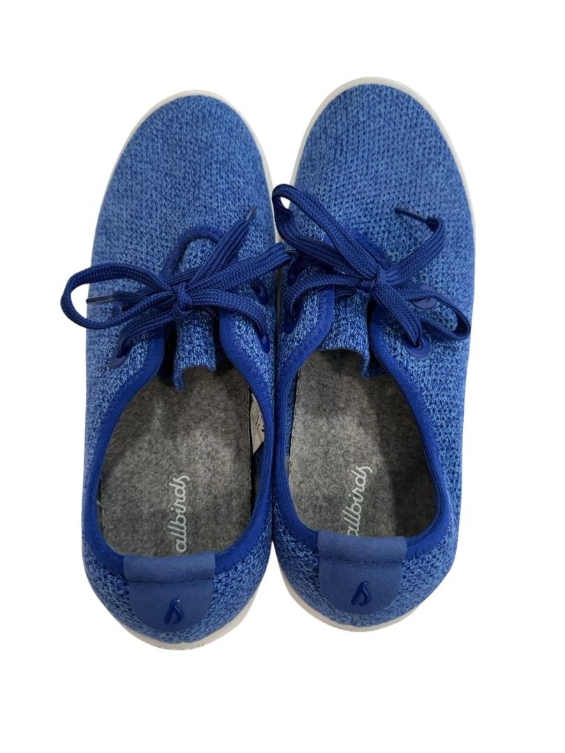 Size 9 Allbirds Mens Hazy Cobalt Blue Tree Skipper Boat Shoe Sneaker Heather
