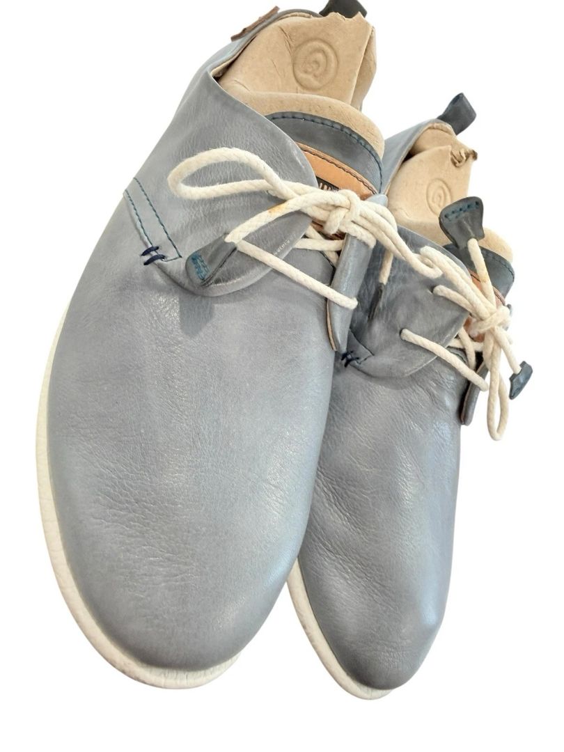 Size 7 (EUR 37) Pikolinos CALABRIA Women's Blue Leather Lace Up Casual Shoes
