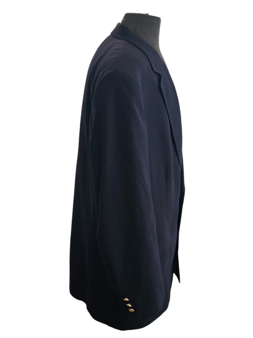 Size 46R Classic Brooks Brothers Men's Navy Blue Wool Blazer Two Button