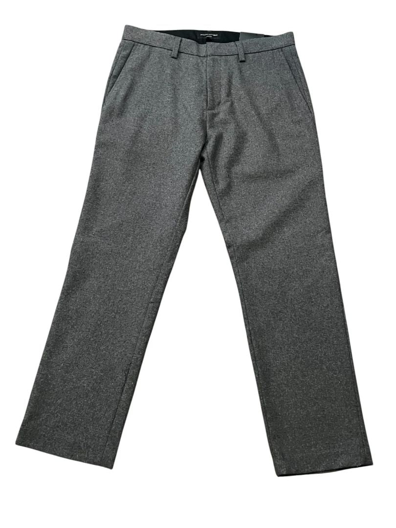31 x 30 Banana Republic  Gray Mens Emerson Dress Pants Wool Blend Solid Heavy Thick