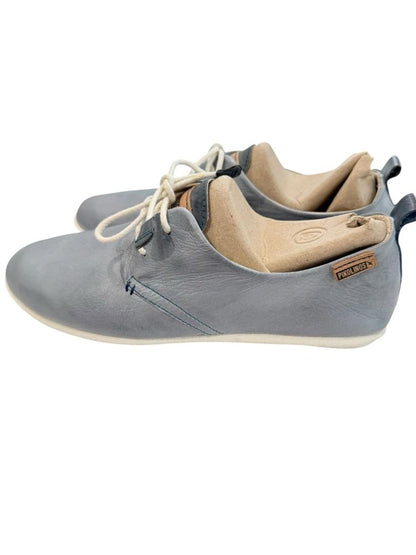 Size 7 (EUR 37) Pikolinos CALABRIA Women's Blue Leather Lace Up Casual Shoes