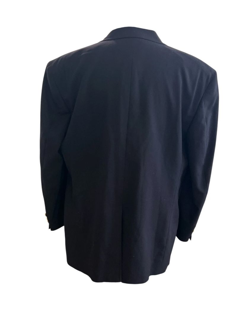 Size 46R Classic Brooks Brothers Men's Navy Blue Wool Blazer Two Button