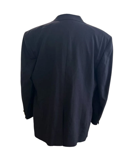 Size 46R Classic Brooks Brothers Men's Navy Blue Wool Blazer Two Button