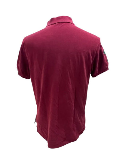 Large Polo Ralph Lauren Mens Burgundy Green #3 Big Pony Polo Shirt