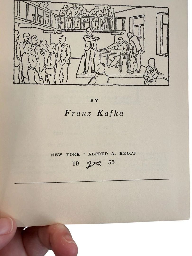 The Trial By Franz Kafka 11th US Printing Knopf Published 1937 Printed 1955 Hardcove