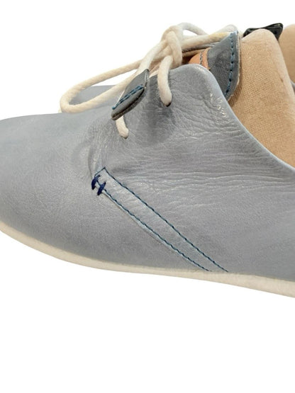 Size 7 (EUR 37) Pikolinos CALABRIA Women's Blue Leather Lace Up Casual Shoes