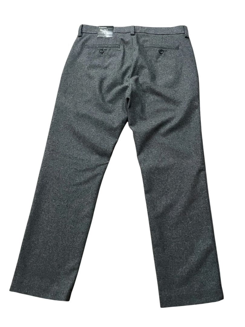 31 x 30 Banana Republic  Gray Mens Emerson Dress Pants Wool Blend Solid Heavy Thick