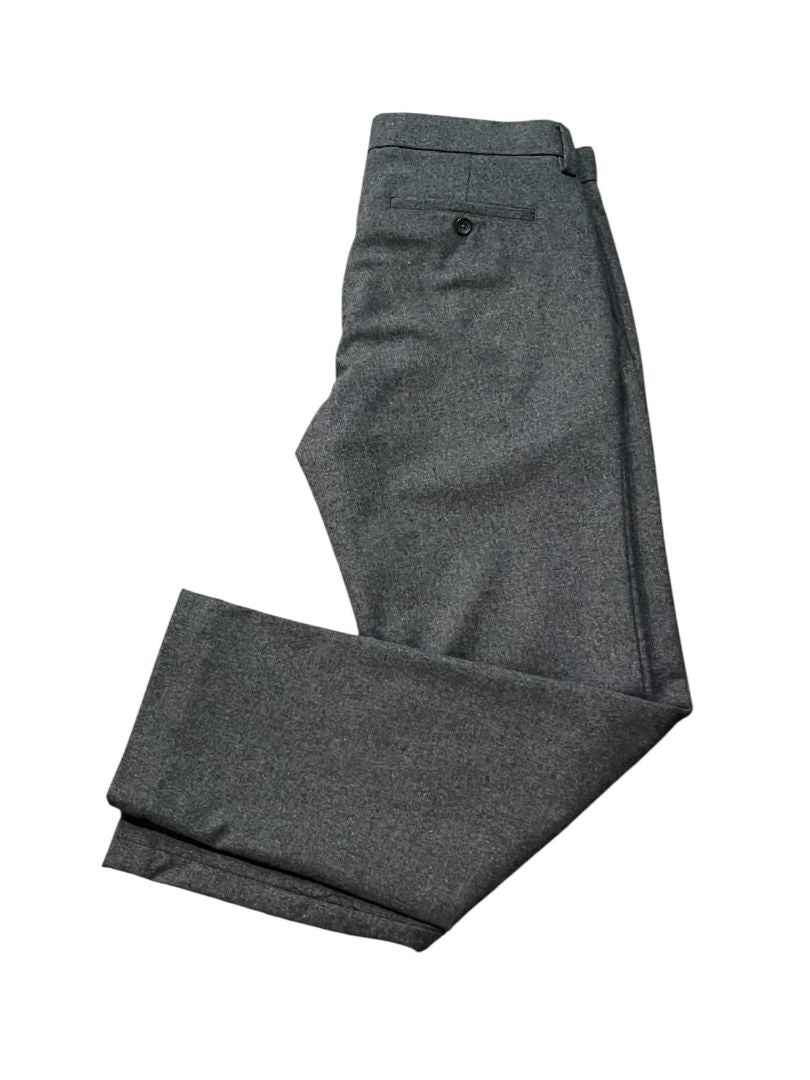 31 x 30 Banana Republic  Gray Mens Emerson Dress Pants Wool Blend Solid Heavy Thick