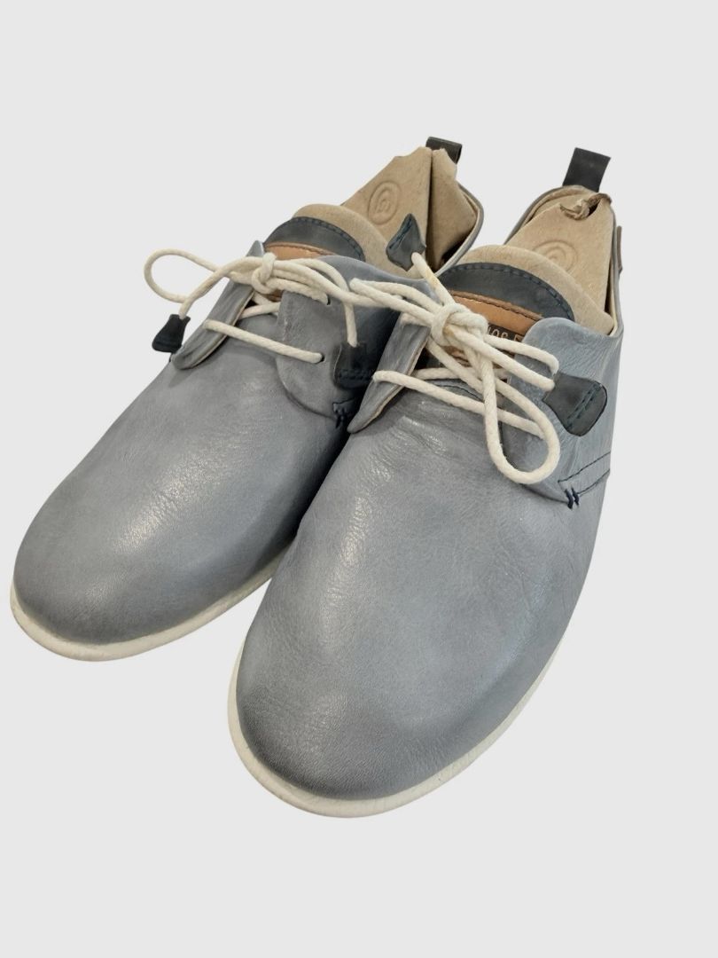 Size 7 (EUR 37) Pikolinos CALABRIA Women's Blue Leather Lace Up Casual Shoes