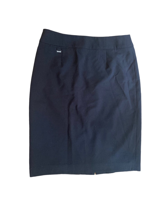 4 Calvin Klein Navy Blue Lined Skirt