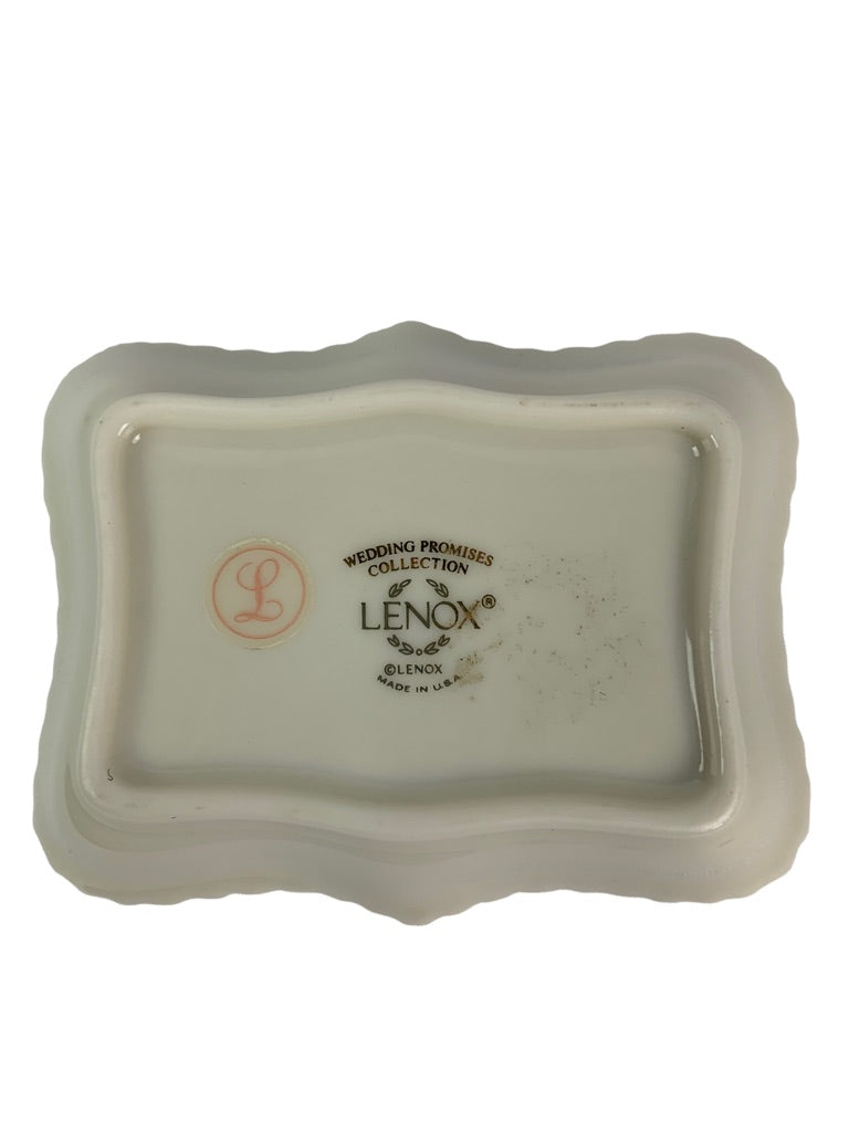 Lenox Wedding Promises Collection Trinket Soap Dish Made in USA