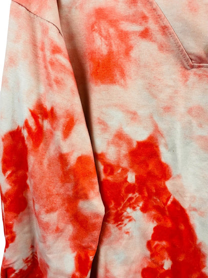 Medium Women's Poppy Tie Dye Jersey Knit Henley Pullover Women's