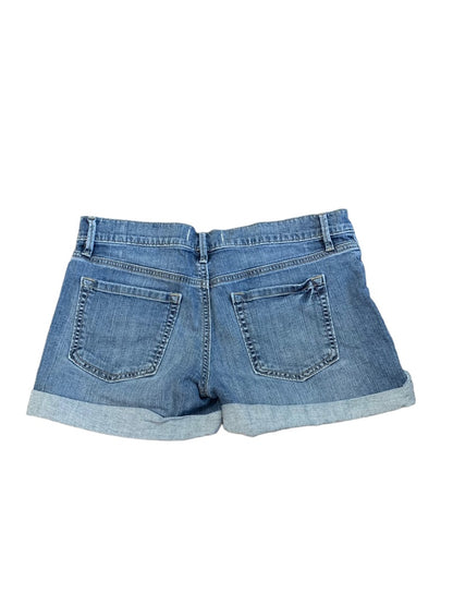 2 Ann Taylor Loft Women's Cuffed Jean Shorts Medium Wash Denim