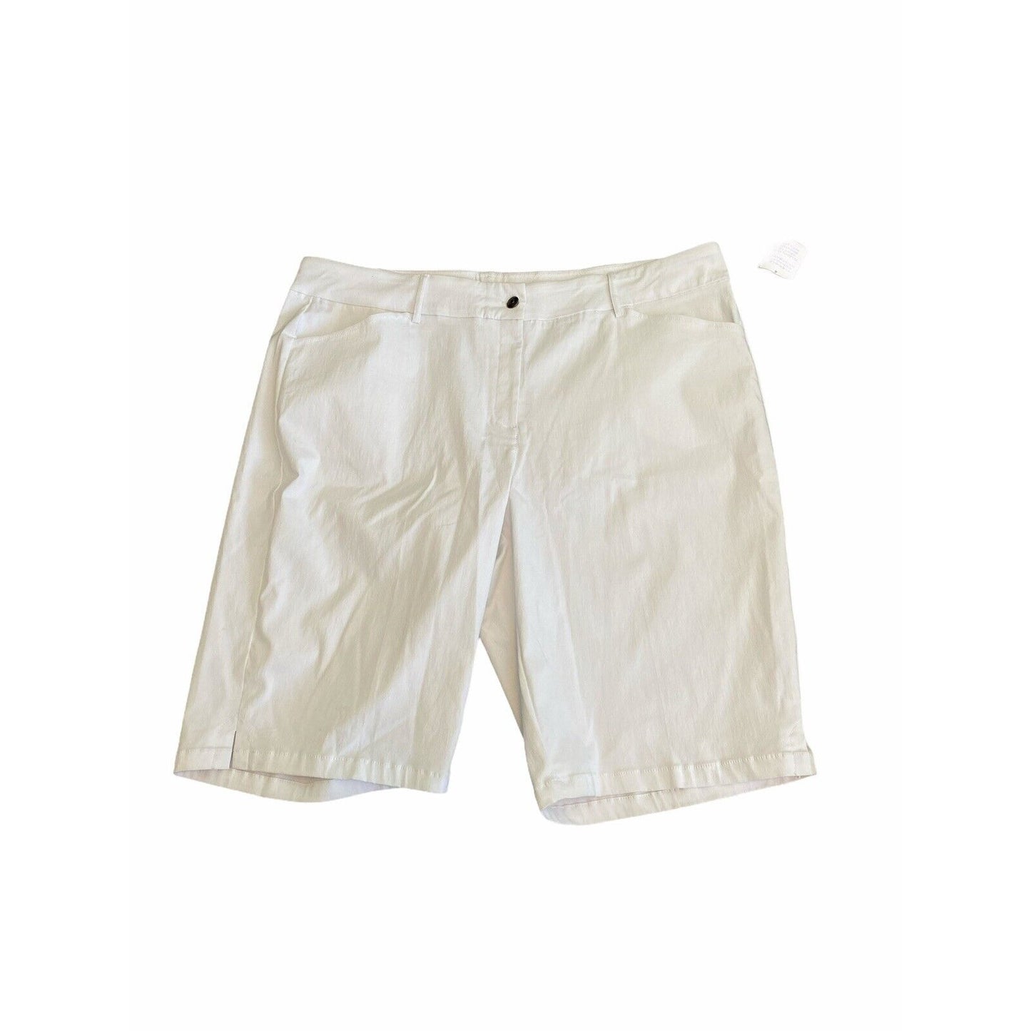 22W Ruby Rd Women's Shorts White NWT Flat Front