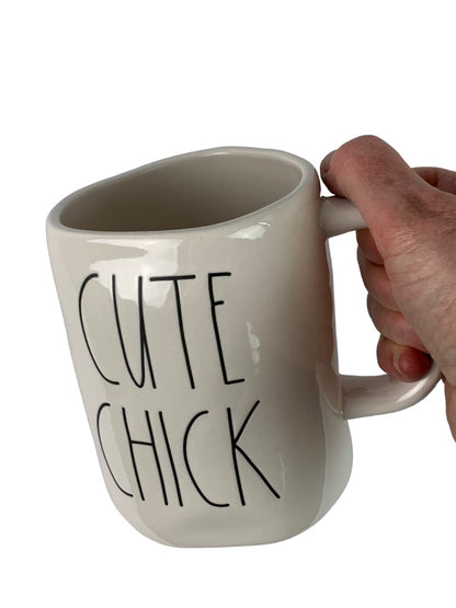 Rae Dunn Artisan Mug "CUTE CHICK" by Magenta Double Face New