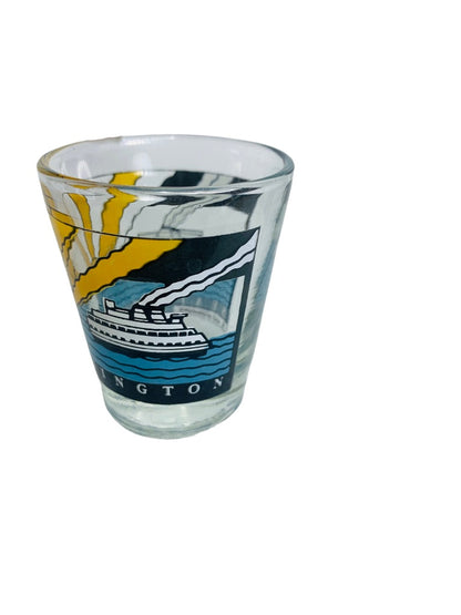 Seattle Washington Souvenir Shot Glass Ocean Sunshine Barware