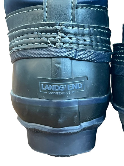 11 Lands' End Boys EXPEDITION Snow Boots Side Zip Kids Youth EUC