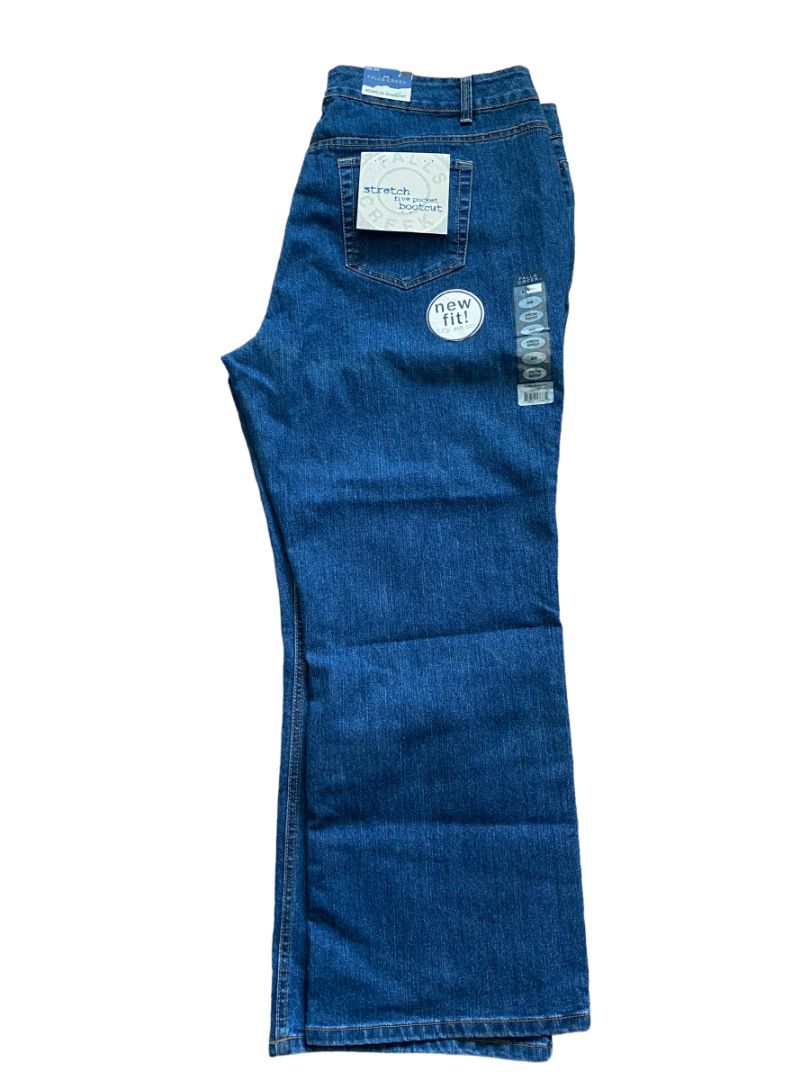 NWT 20W Falls Creek Stretch Bootcut Jeans 5 Pocket