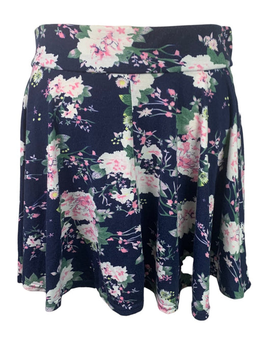 Large Urban Coco Junior Women's Floral Pull On Skater Skirt Jersey Knit