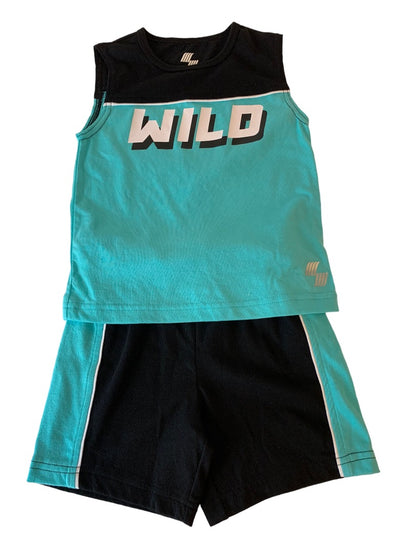 2T Place Sport Girl's New 2 Piece "Wild" Tank Top and Short Set