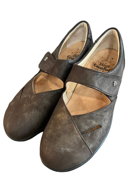 Finn Comfort Aquila Brown Nubuck Mary Jane Shoes 8.5 (US) 6.5 Germany