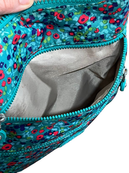 Kipling Keiko Crossbody Bag Field Floral Travel With Charm 3 Zip