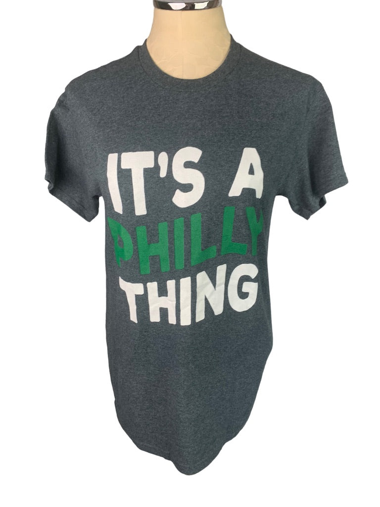 Small Gildan Gray "It's a Philly Thing" Adult Unisex Short Sleeve Tshirt