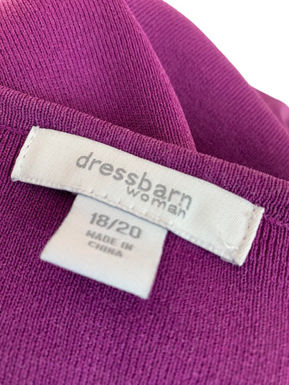 18/20 Dressbarn Woman Purple Sleeveless Pullover Sweater Shell