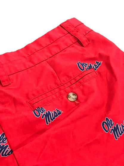 8 Ole Miss Ovations Women's Shorts Red 3.75" Inseam