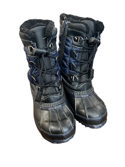 11 Lands' End Boys EXPEDITION Snow Boots Side Zip Kids Youth EUC