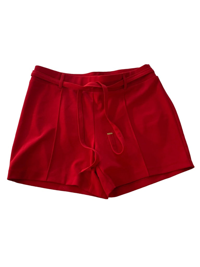 10 NYCC Women's Red Pull On Shorts Stretch 5" Inseam