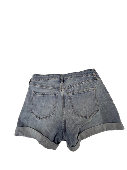 4 Old Navy Women's Buttonfly Cuffed Jean Shorts High Rise Secret Slim Pockets