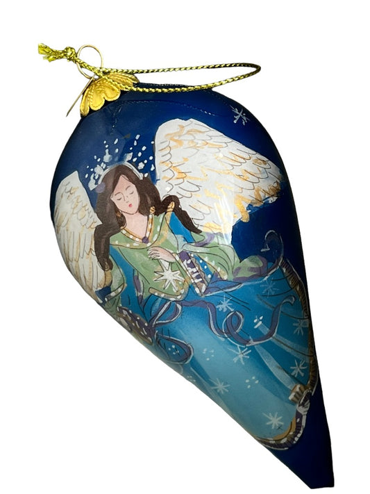 Li Bien Blue Angel Ornament Pier 1 With Box 2019 Handpainted