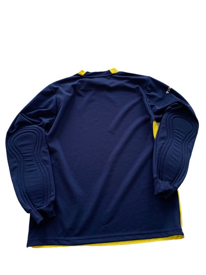 Medium Adult Vizari Vallejo Soccer Jersey Yellow Blue Long Sleeve