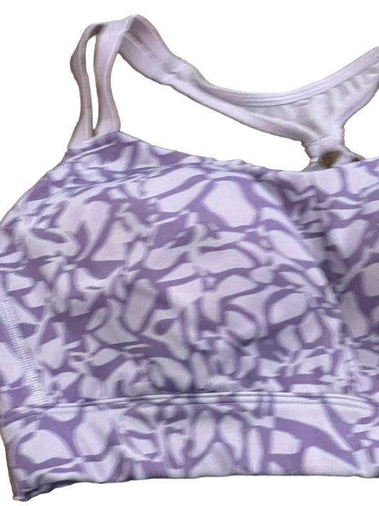 Large Under Armour Purple Padded Sports Bra Fitted Adjustable